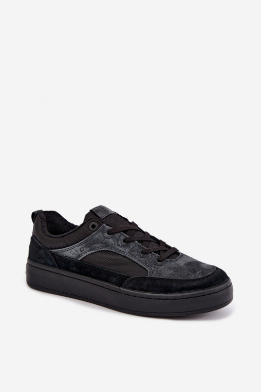Zapatillas de ante negras aisladas para hombre Big Star UU174118