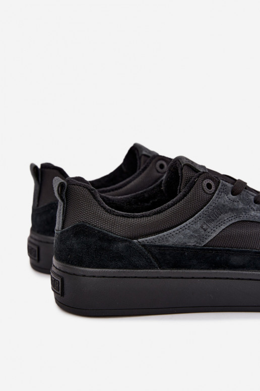 Zapatillas de ante negras aisladas para hombre Big Star UU174118