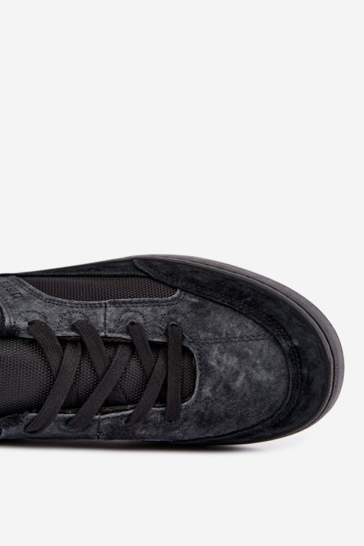 Zapatillas de ante negras aisladas para hombre Big Star UU174118