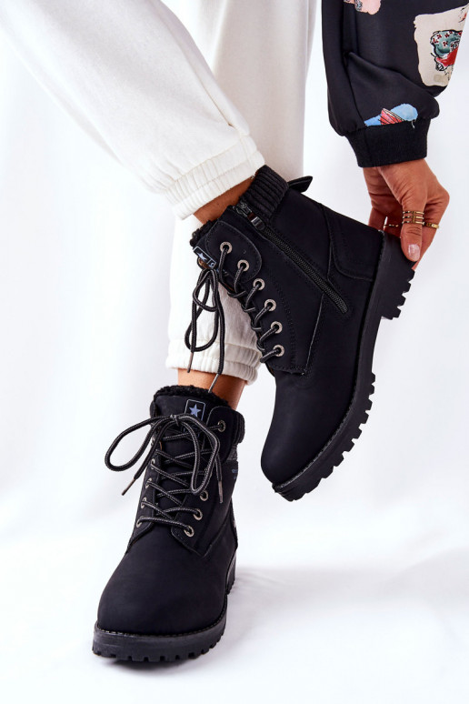 Botines negros para mujer Grunders