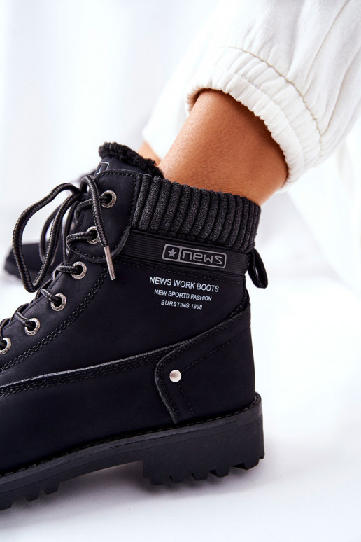 Botines negros para mujer Grunders