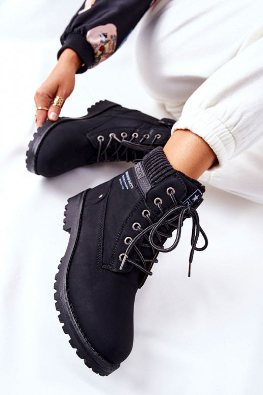 Botines negros para mujer Grunders