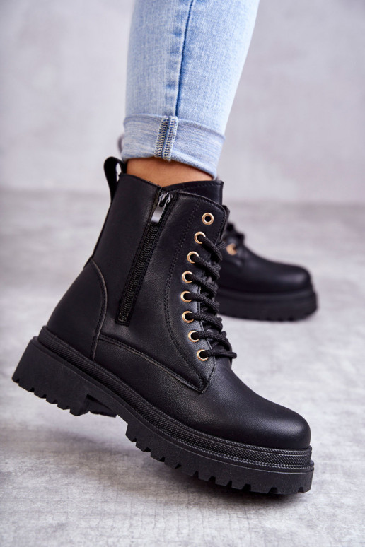 Botines aislados negros para mujer Dorchen