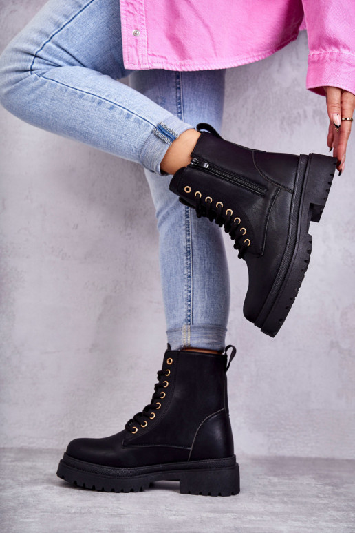 Botines aislados negros para mujer Dorchen