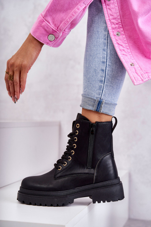 Botines aislados negros para mujer Dorchen