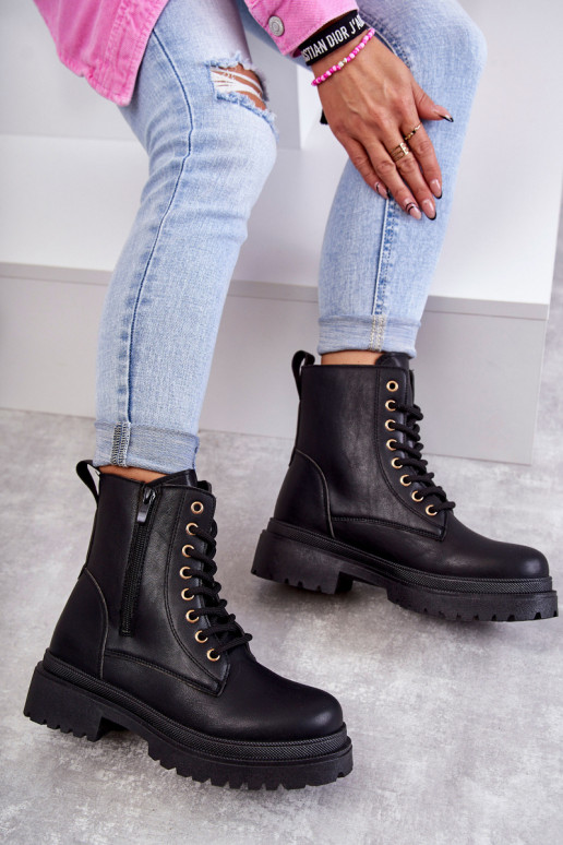 Botines aislados negros para mujer Dorchen