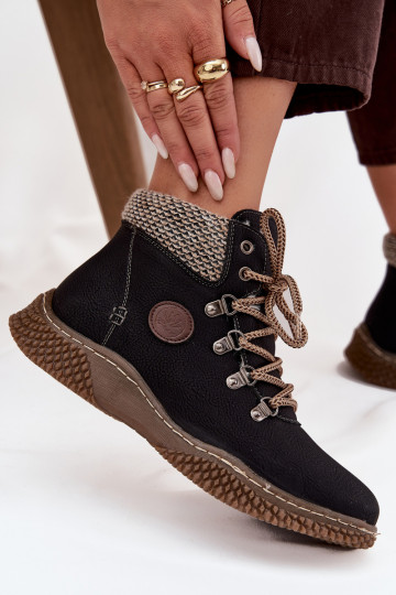 Botines aislados negros para mujer Zenaya