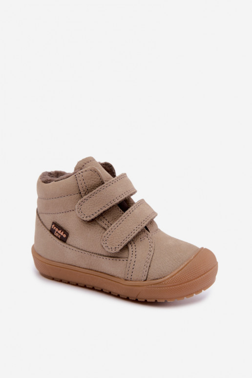 Botas de invierno de cuero para niños Froddo G2110138-4 color arena