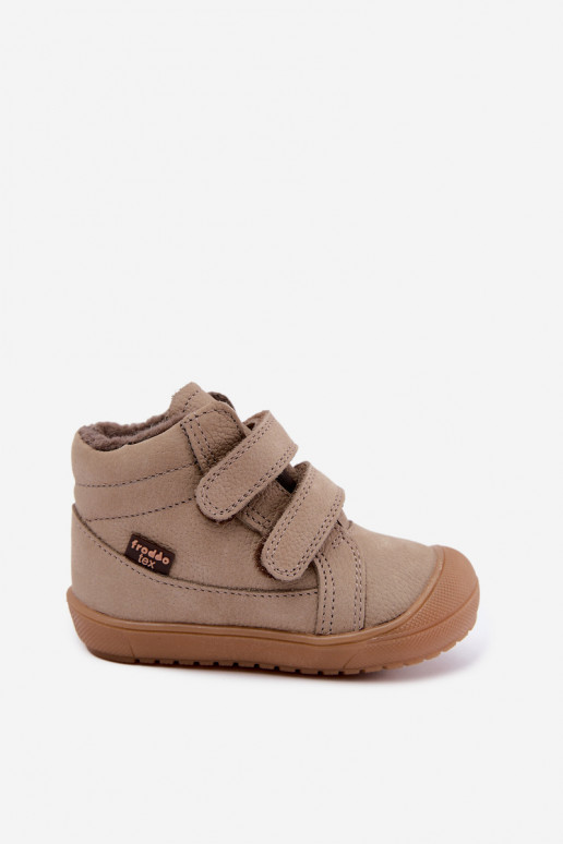 Botas de invierno de cuero para niños Froddo G2110138-4 color arena