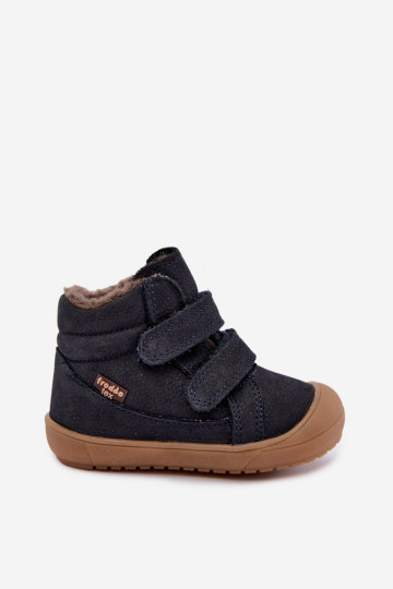 Botas de invierno de cuero para niños Froddo G2110138 azul oscuro 2