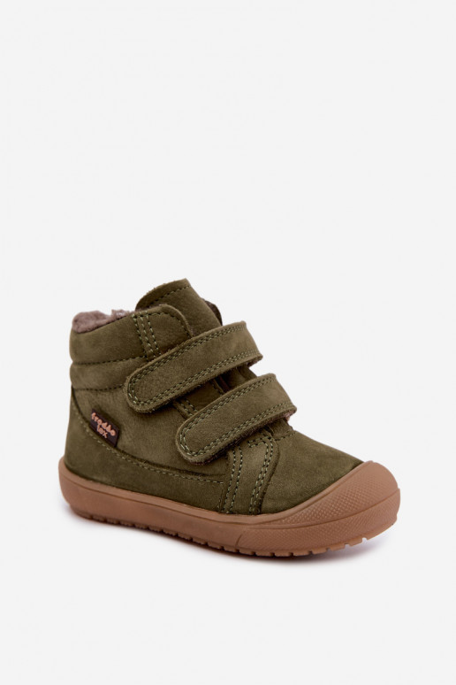 Botas de invierno de cuero para niños Froddo G2110138 verdes