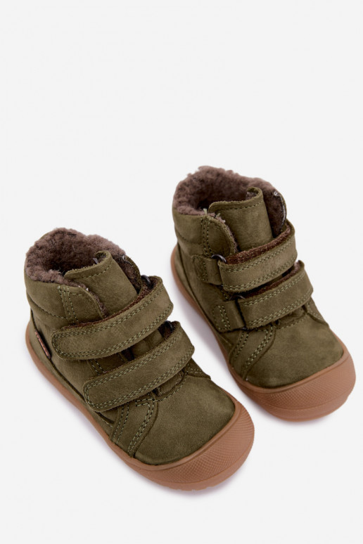 Botas de invierno de cuero para niños Froddo G2110138 verdes