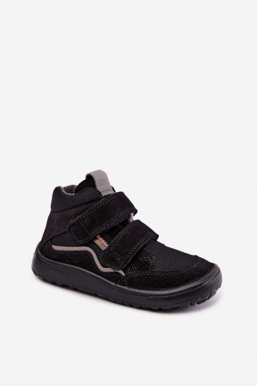Calzado de ante para niños Barefoot Froddo G3110266-20 negro