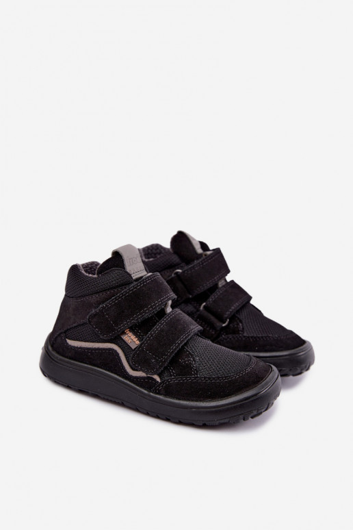Calzado de ante para niños Barefoot Froddo G3110266-20 negro