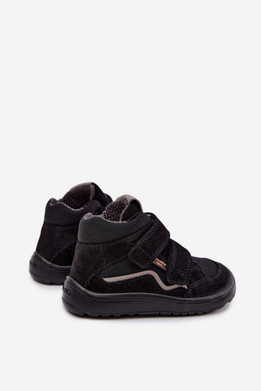 Calzado de ante para niños Barefoot Froddo G3110266-20 negro