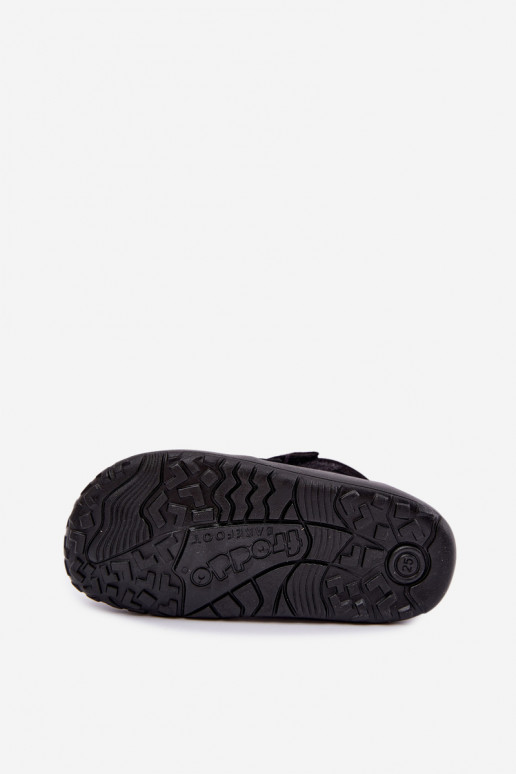 Calzado de ante para niños Barefoot Froddo G3110266-20 negro
