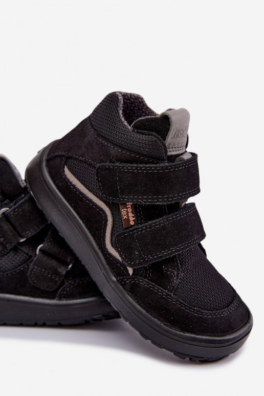 Calzado de ante para niños Barefoot Froddo G3110266-20 negro