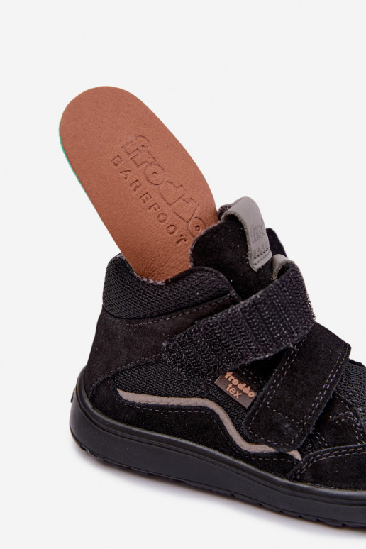 Calzado de ante para niños Barefoot Froddo G3110266-20 negro