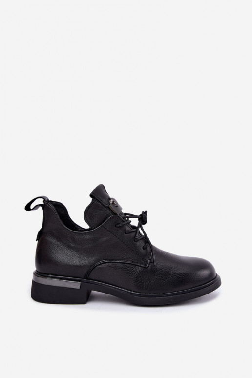 Botines de cuero Vinceza 89151 en color negro