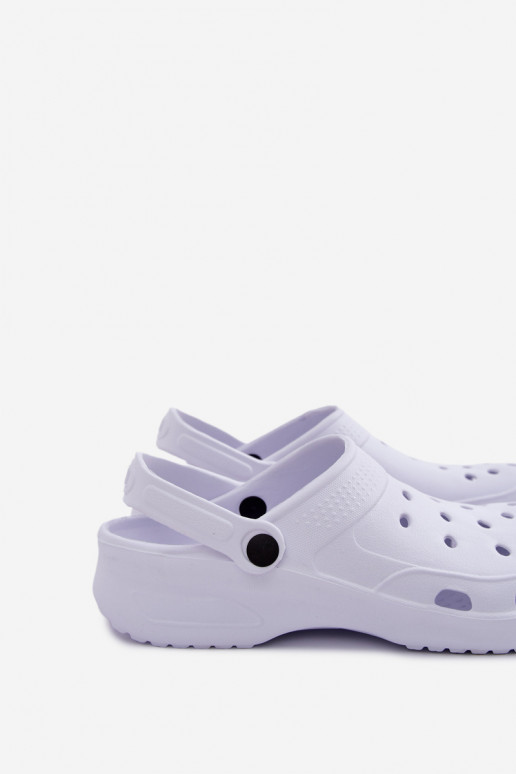 Chanclas ligeras para hombre blancas Adriah