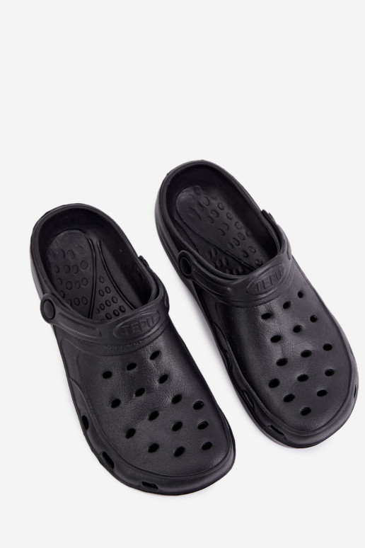 Chanclas ligeras para hombre negras Adriah