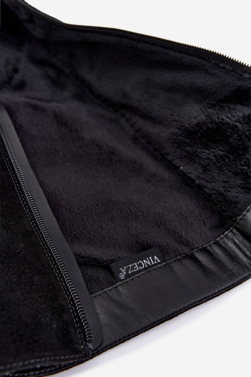 Botas altas aisladas de ante sintético Vinceza negras