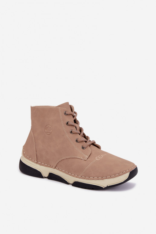 Botines de mujer aislados, color arena Lerissa