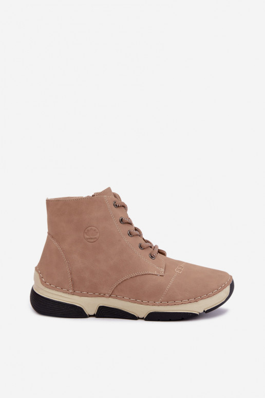 Botines de mujer aislados, color arena Lerissa