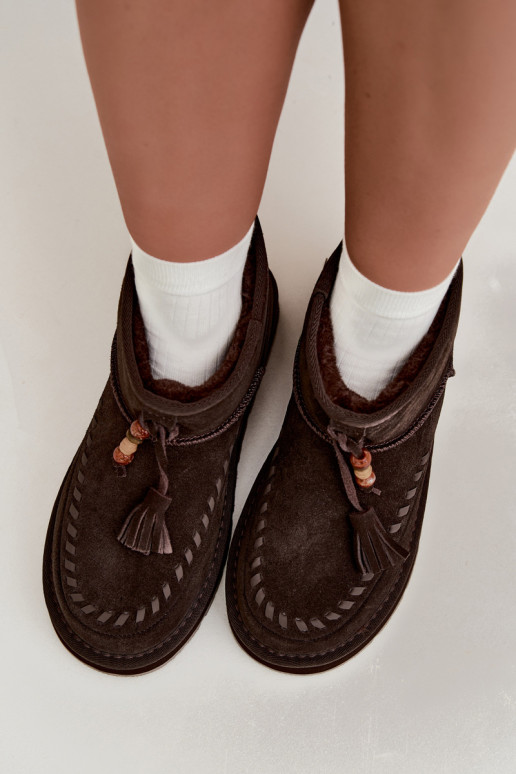 Botas de nieve de ante sintético Big Star UU274678 color chocolate