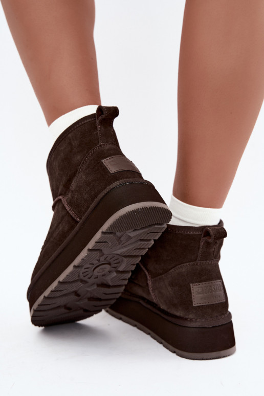 Botas de nieve de ante sintético Big Star UU274678 color chocolate