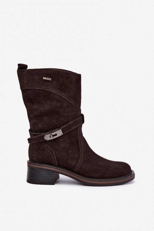 Botines aislados para mujer Big Star UU274609 color chocolate