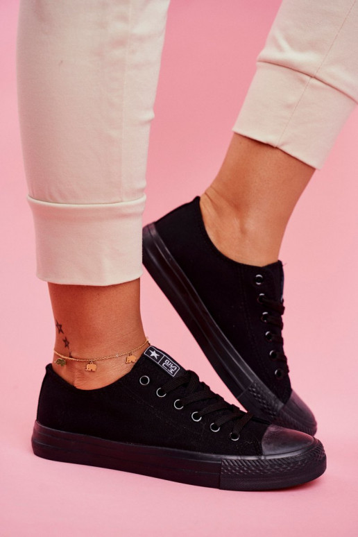 Zapatos casual clásicos negros para mujer Ecoma
