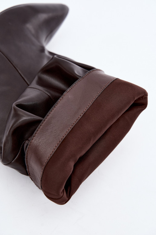 Un modelo convincente Botas de mujer Typu Slouchy con tacones CzekoladoAe Gelra