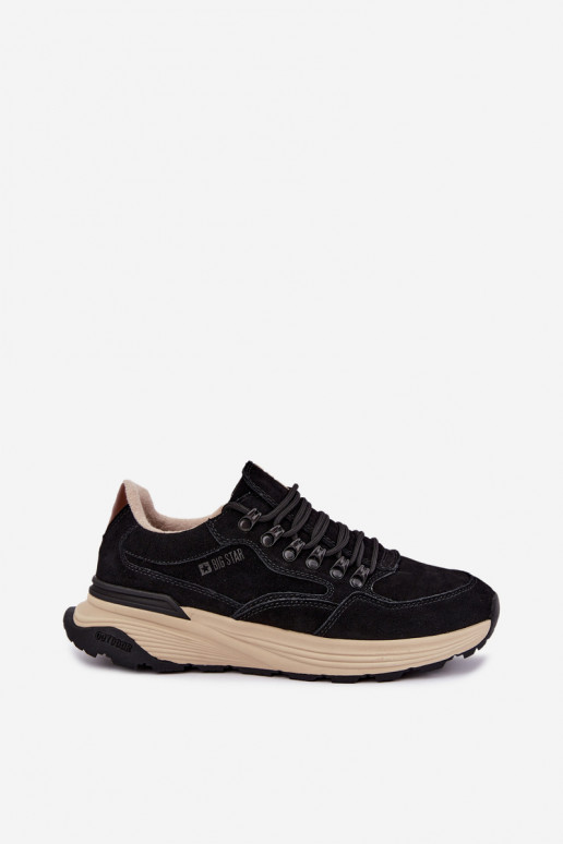 Zapatillas de ante para hombre Big Star OO174321 negras