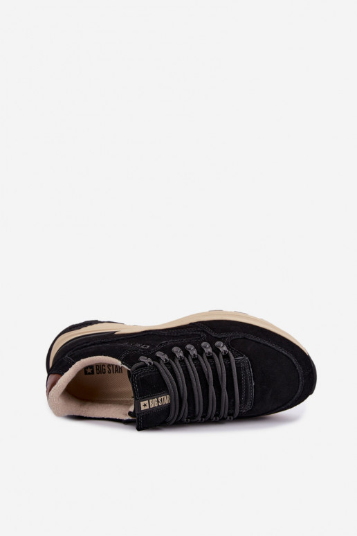 Zapatillas de ante para hombre Big Star OO174321 negras