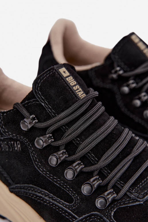 Zapatillas de ante para hombre Big Star OO174321 negras