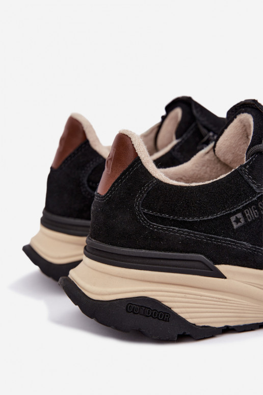 Zapatillas de ante para hombre Big Star OO174321 negras