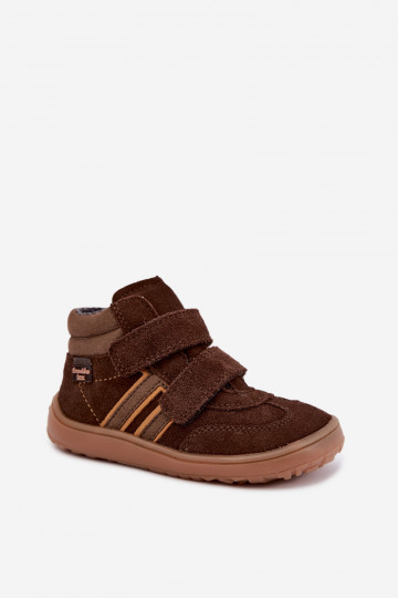 Calzado infantil de ante sintético Barefoot FRODDO G3110285-3 marrón
