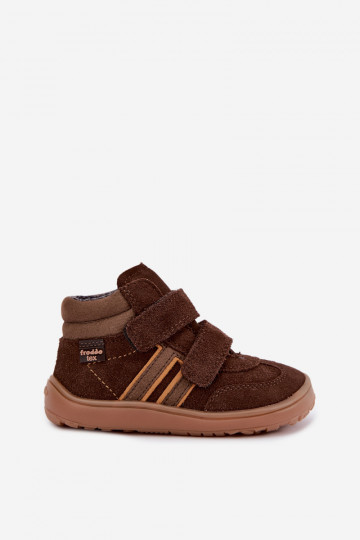 Calzado infantil de ante sintético Barefoot FRODDO G3110285-3 marrón 2