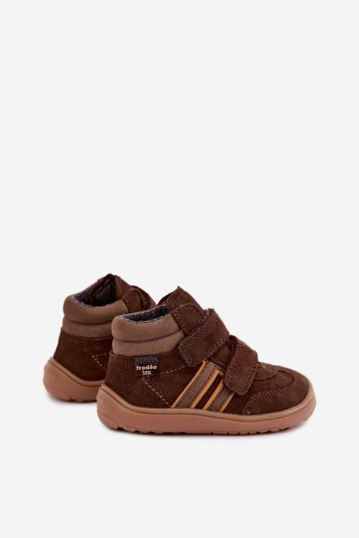 Calzado infantil de ante sintético Barefoot FRODDO G3110285-3 marrón