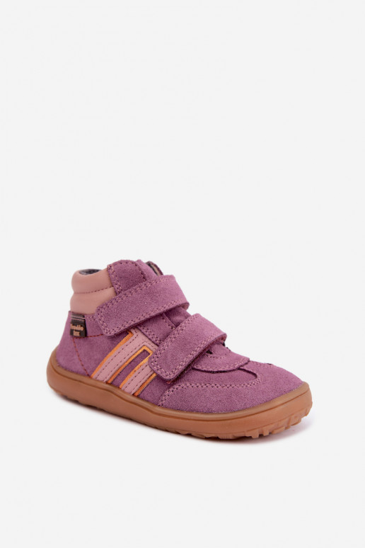Calzado infantil de ante sintético Barefoot FRODDO G3110285-12 violeta