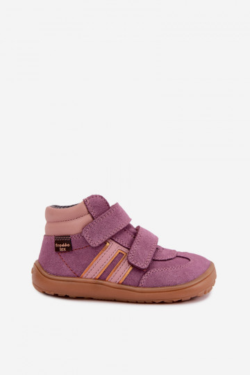 Calzado infantil de ante sintético Barefoot FRODDO G3110285-12 violeta 2