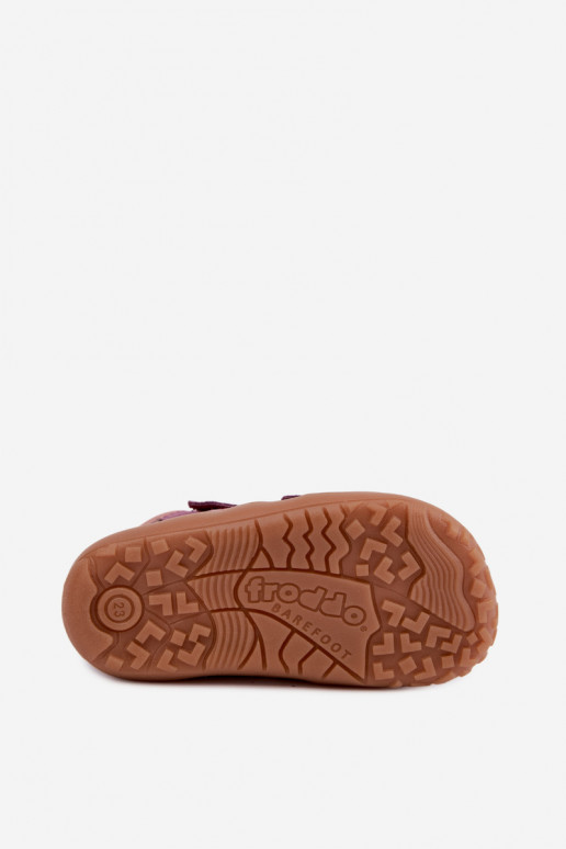 Calzado infantil de ante sintético Barefoot FRODDO G3110285-12 violeta