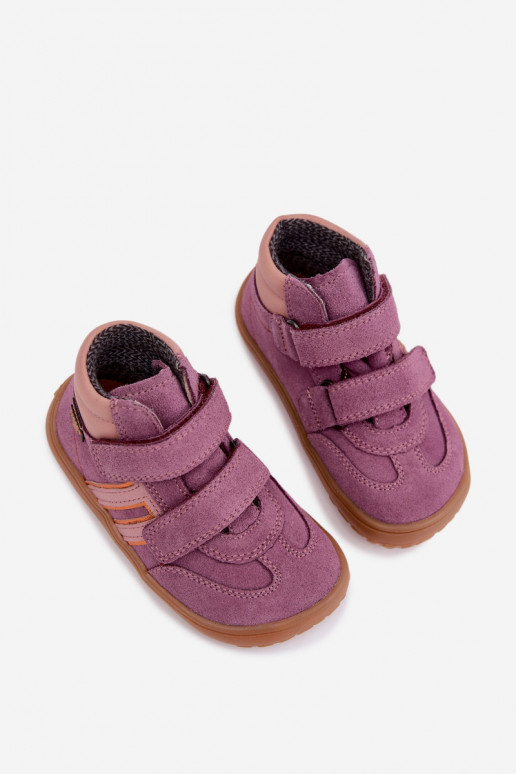 Calzado infantil de ante sintético Barefoot FRODDO G3110285-12 violeta
