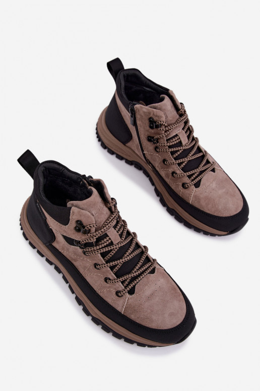 Botas aisladas de ante para hombre Big Star UU174247 beige