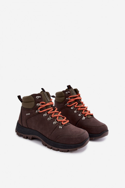 Botas de senderismo para hombre Big Star UU174195 HI-Poly System marrón oscuro