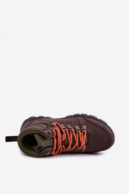 Botas de senderismo para hombre Big Star UU174195 HI-Poly System marrón oscuro