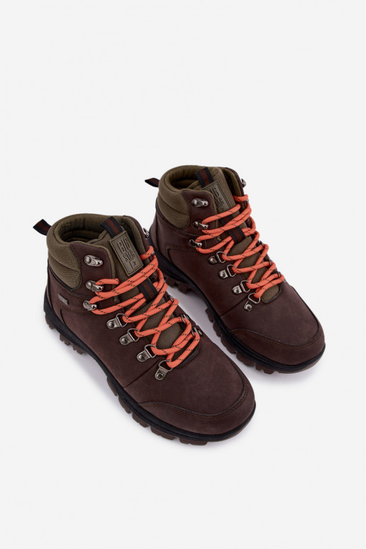 Botas de senderismo para hombre Big Star UU174195 HI-Poly System marrón oscuro