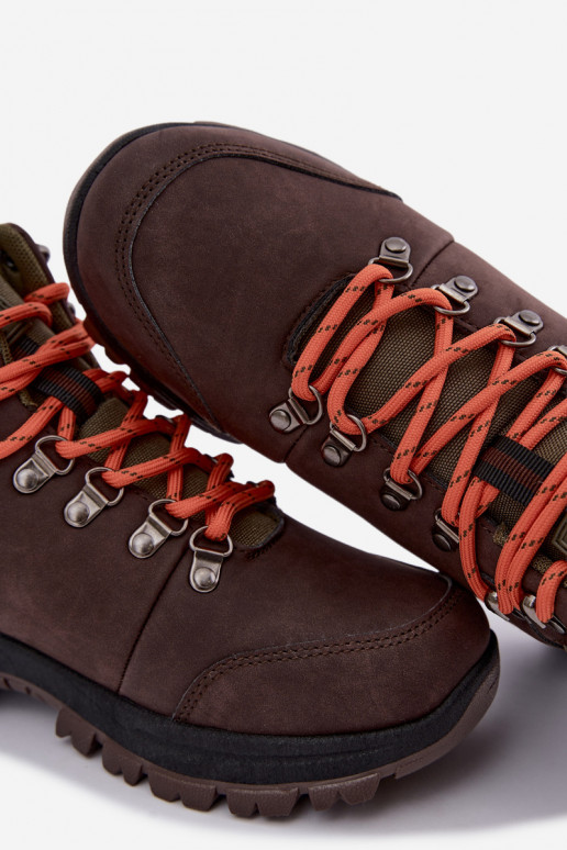 Botas de senderismo para hombre Big Star UU174195 HI-Poly System marrón oscuro