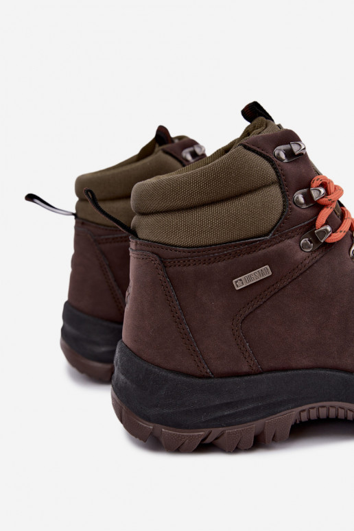 Botas de senderismo para hombre Big Star UU174195 HI-Poly System marrón oscuro